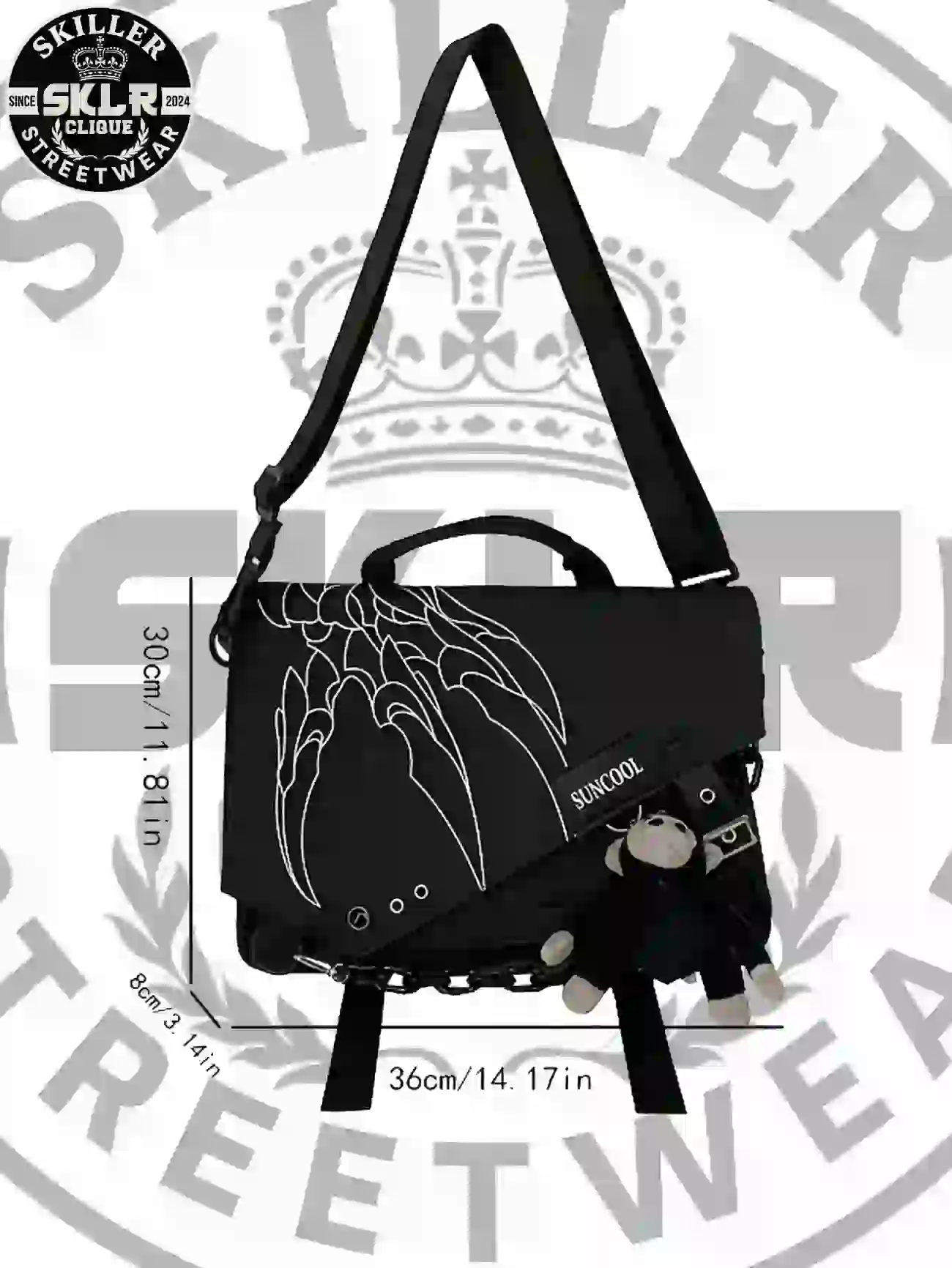 Fashion Messenger Bag size