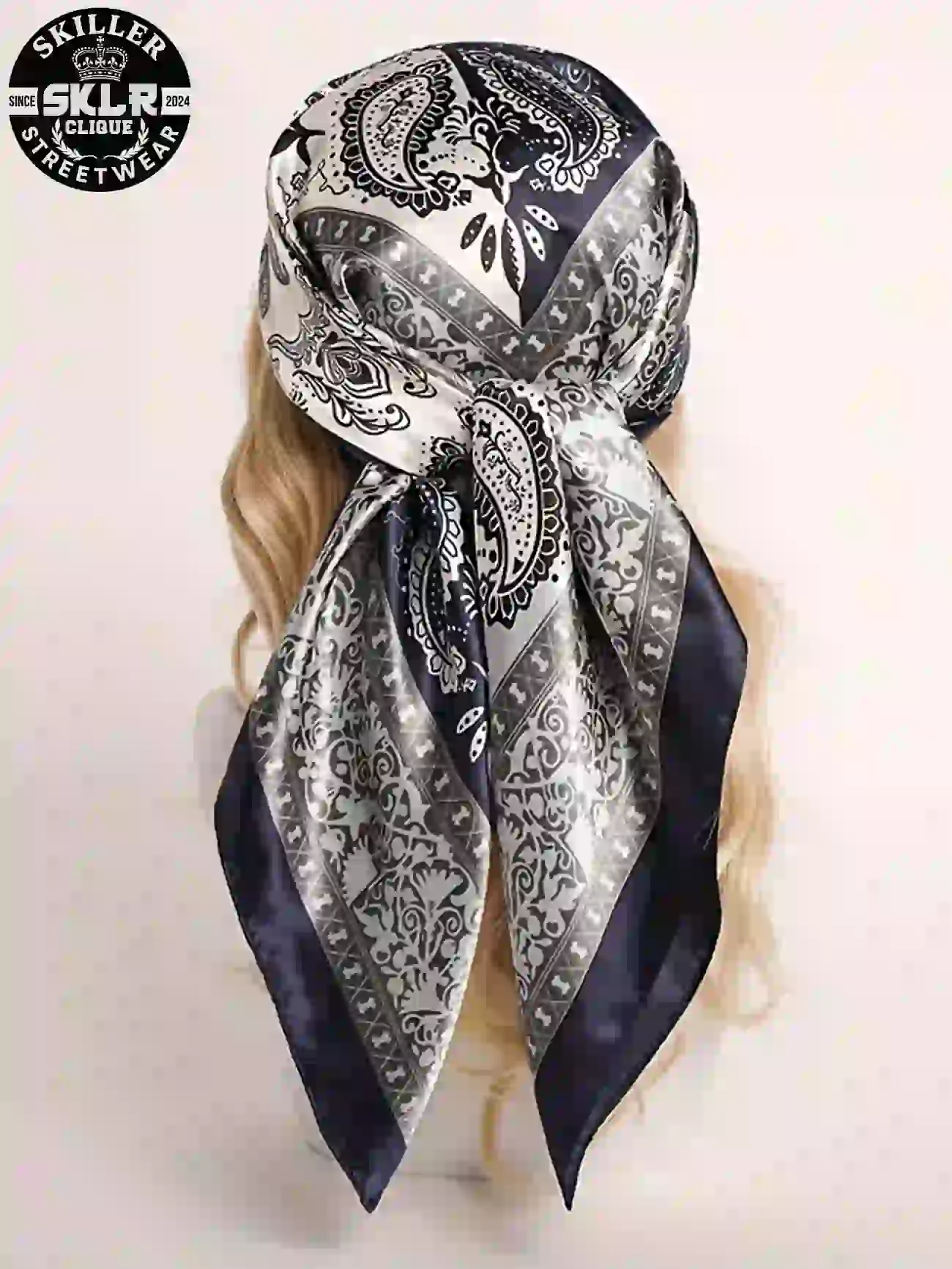 Floral Print Square Scarf