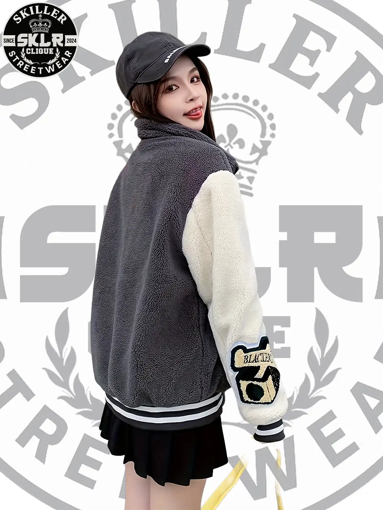 Women Long Sleeve Fleece Jacket back