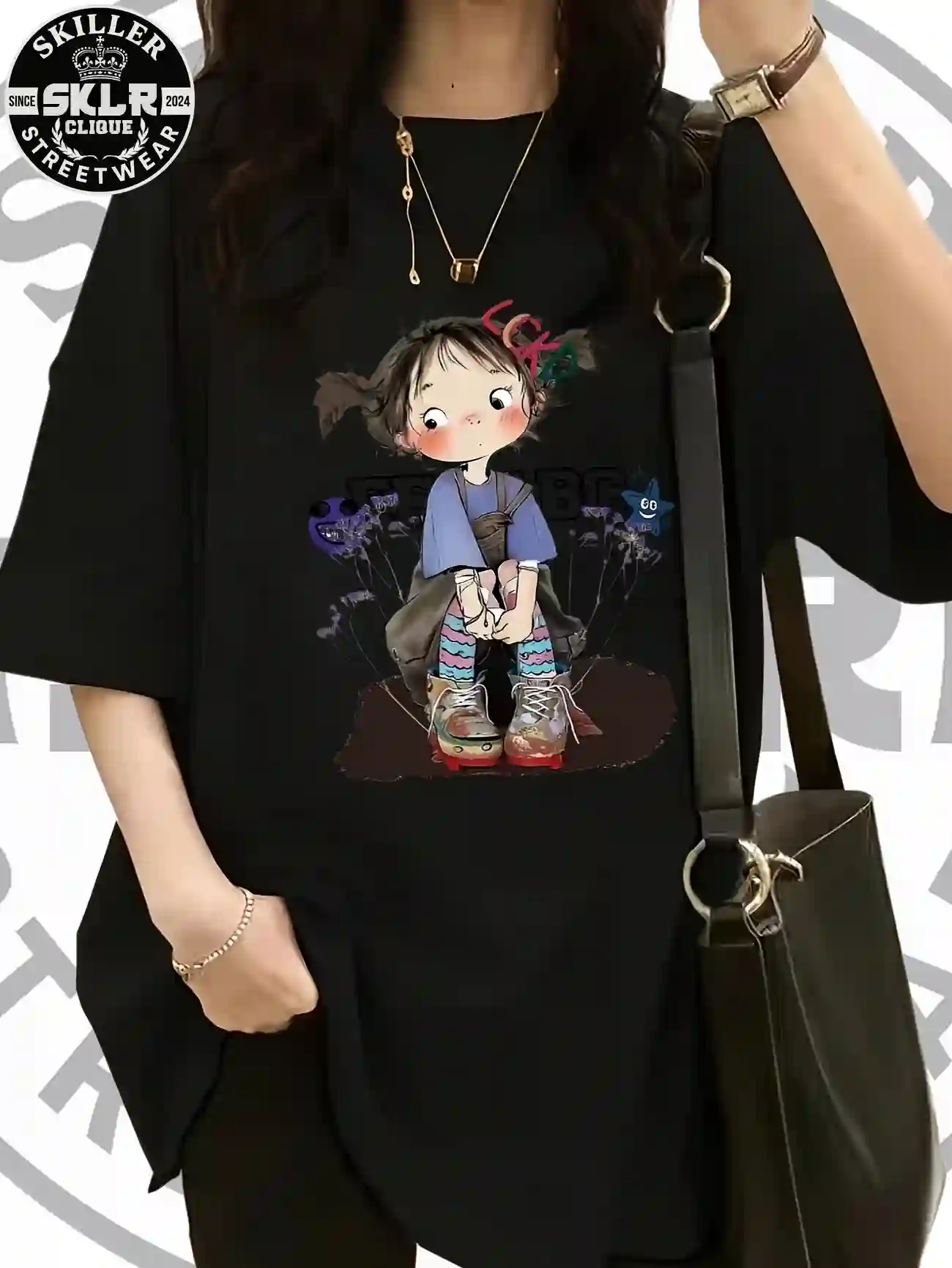 Y2K Cartoon Graphic Print